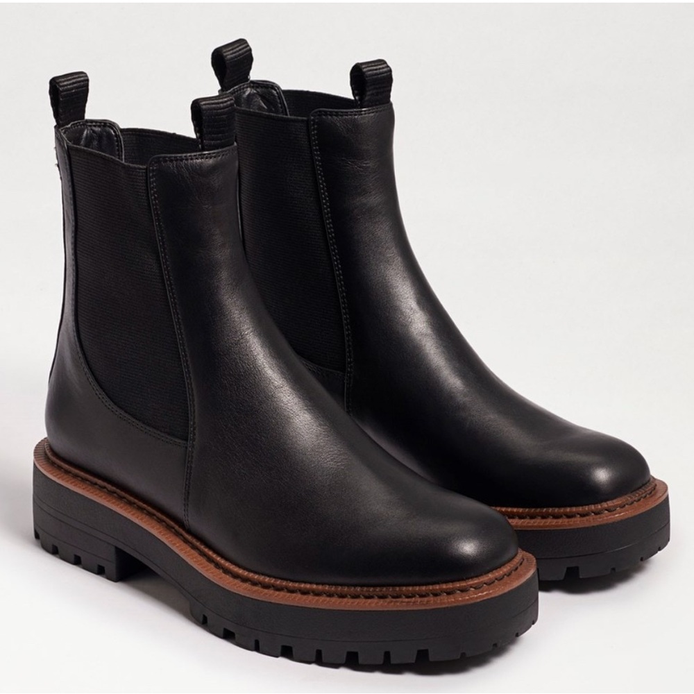 Sam Edelman - Laguna Chelsea Boot, Black Leather, size 7.5, NWOT/NWOB